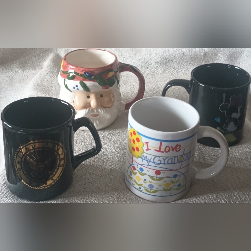 Pack Of 4 Variety Coffee Mugs